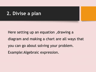 Problem solving methods in maths | PPTX