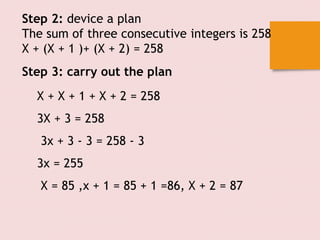 Plug In Method In Math Example Problems Problem solving methods in maths | PPTX