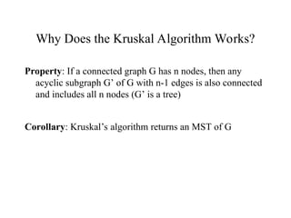 Kruskal algorithm in design and analysis of algorithm | PPT