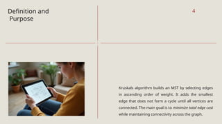Kruskal Algorithm.pptx asdhalsdfkjhasdlfkjhasdfl | PPTX