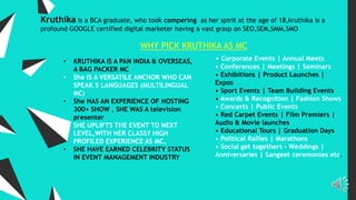 anchor\ emcee\ host\ Kruthika | PPTX