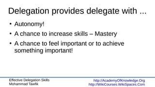 Effective Delegation Skills | PDF