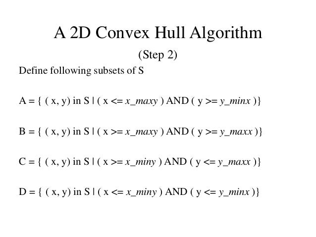 An Efficient Convex Hull Algorithm for a Planer Set of Points