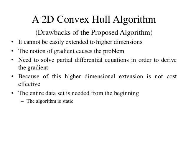 An Efficient Convex Hull Algorithm for a Planer Set of Points