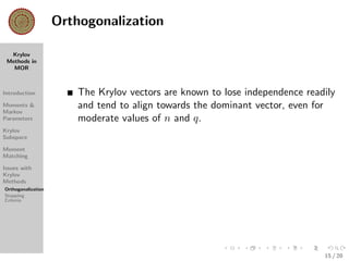 Krylov Subspace Methods in Model Order Reduction | PDF