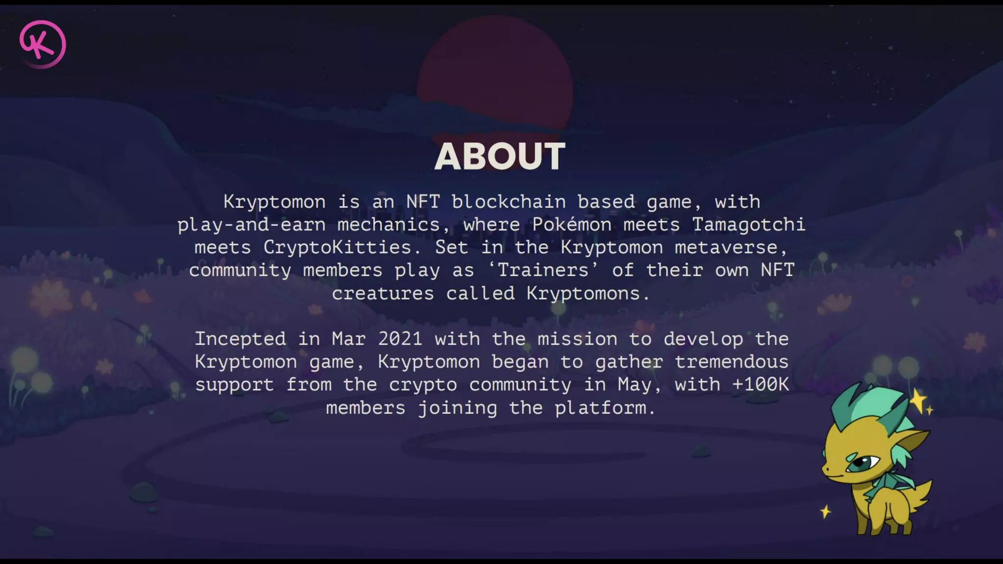 Kryptomon pitch deck: $10M Series A for NFT-based P2E gaming | PDF