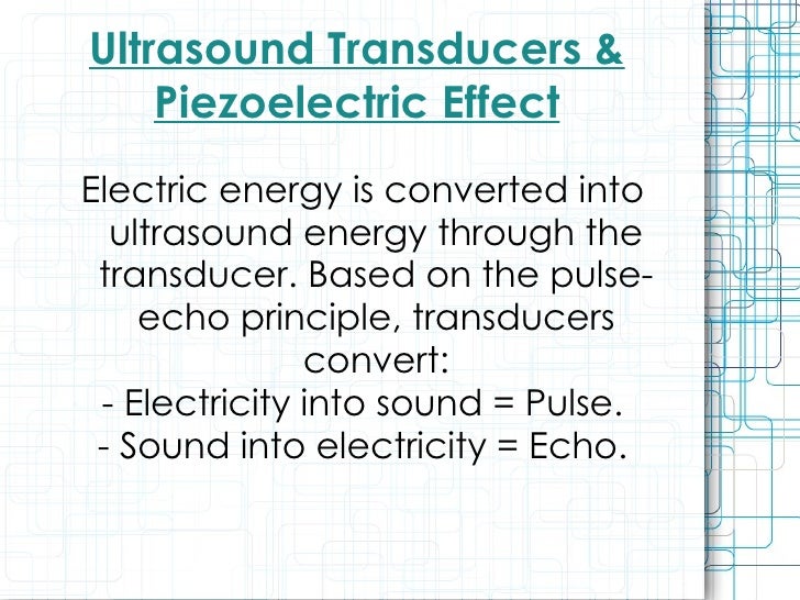 piezoelectric ultrasound