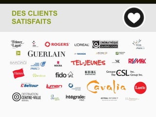 DES CLIENTS
SATISFAITS
 
