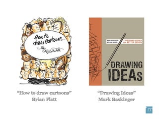 “Drawing Ideas”
Mark Baskinger
“How to draw cartoons”
Brian Platt
 