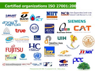 Certified organizations ISO 27001:2005  (iso27001certificates.com)   http://www.iso27001certificates.com 