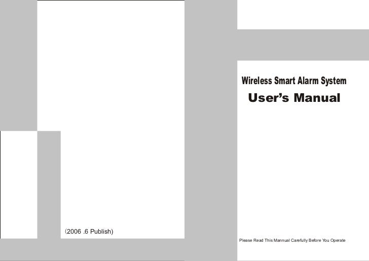 Wireless dsp security alarm system user manual and product guide