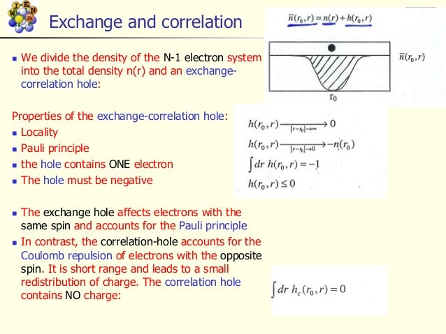 Exchange Correlation Functional In Dft