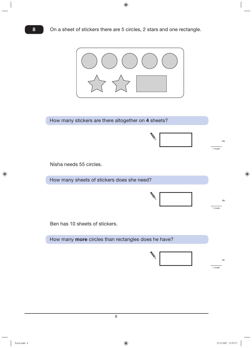 Ks2 2008-maths-test a no calculator