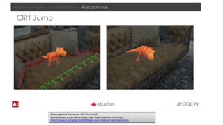 Enhancing Game Experiences with Character AI
Andrew Moran, Jordan Carlton(Magic Leap, Magic Leap/Weta Workshop)
https://gdcvault.com/play/1025829/Magic-Leap-Enhancing-Game-Experiences
 
