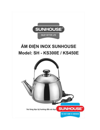 Ấm điện Inox Sunhouse 3L SH-KS300E