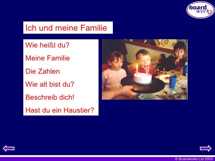 Ks3 Unit 1 Ich Und Meine Familie