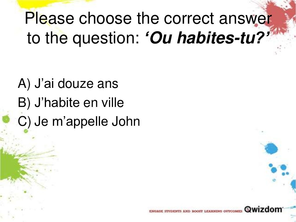 KS3 Year 7 French Test