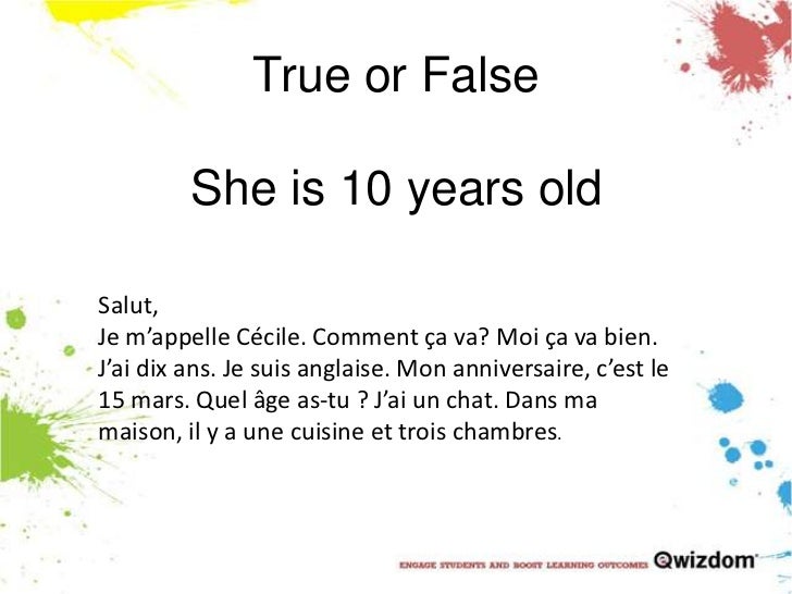 ks3 year 7 french test