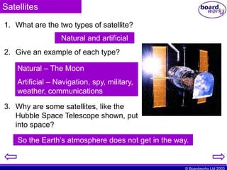Satelites Examples KS4 Earth and Beyond.ppt