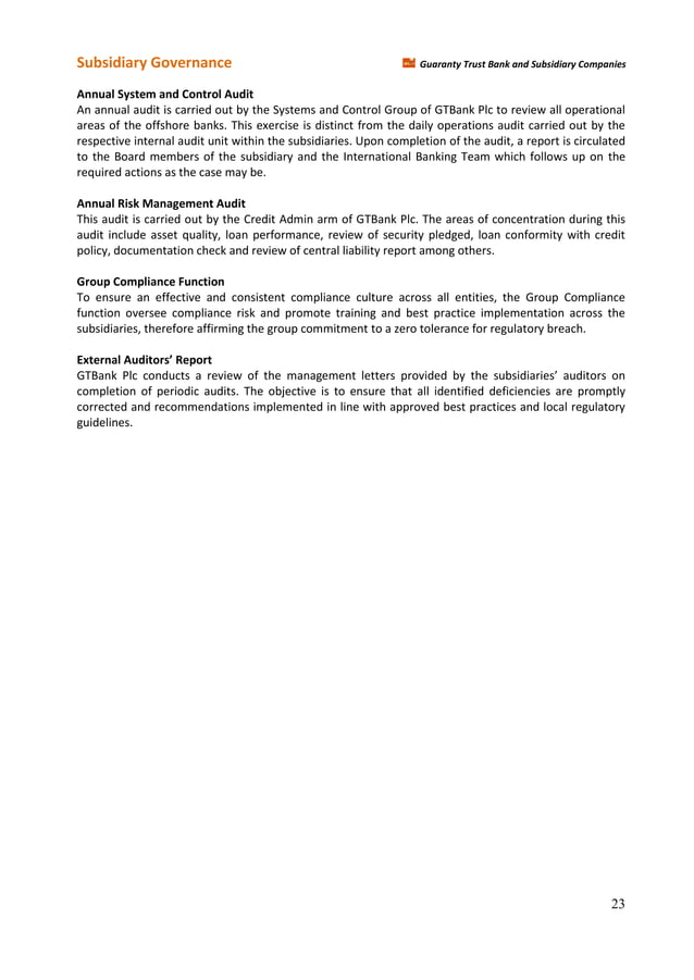 GTBank annual report 2015 PDF