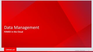 FDMEE versus Cloud Data Management - The Real Story | PDF