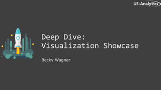 Deep Dive:
Visualization Showcase
Becky Wagner
 