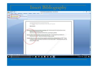 Insert Bibliography
 