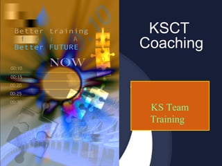 KS Team
Training
KSCT
Coaching
 