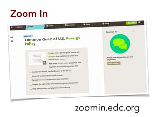 zoomin.edc.org
Zoom In
 