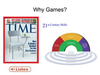 Why Games?
21st Century Skills
 