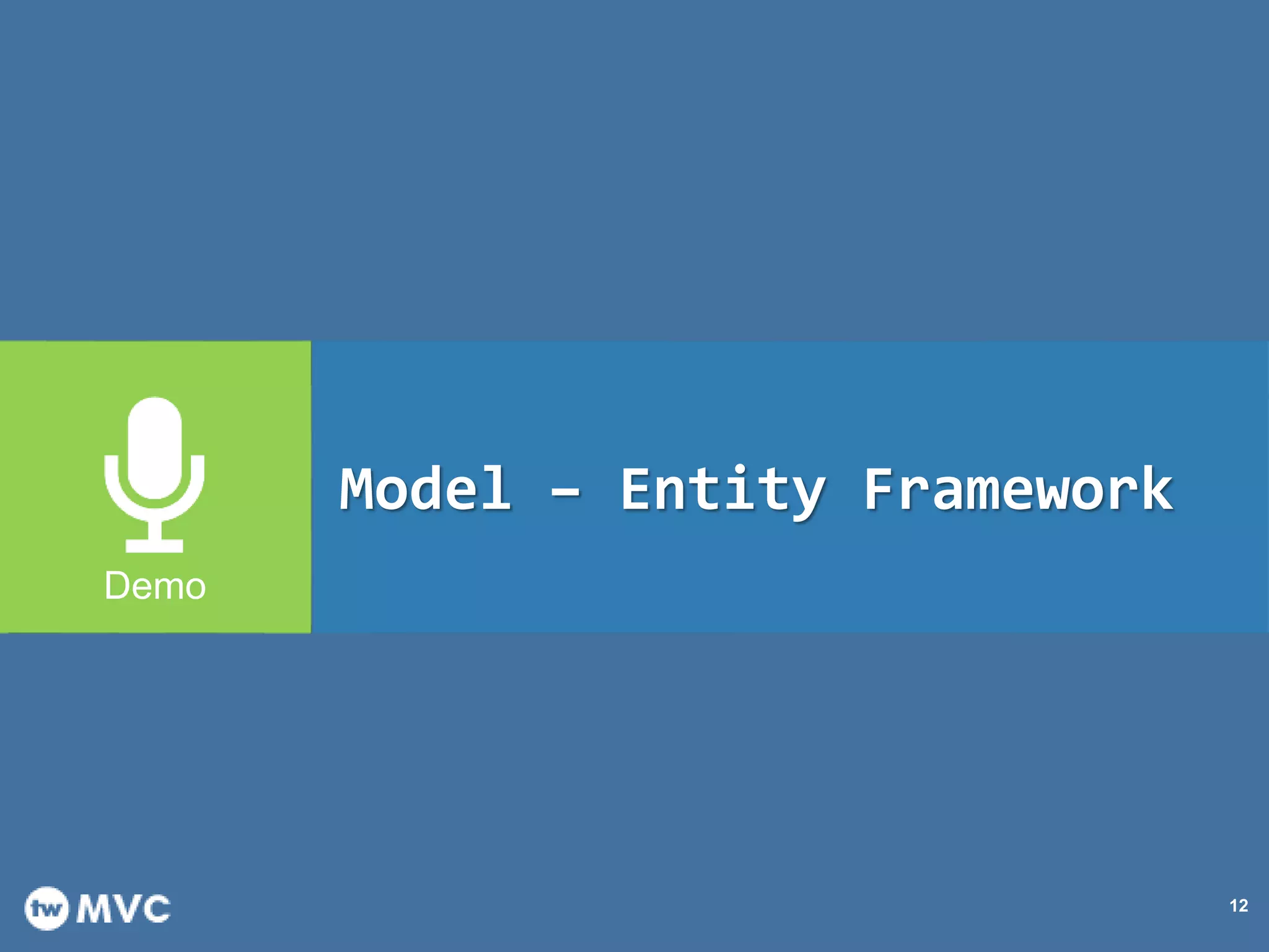 12 Model – Entity Framework 