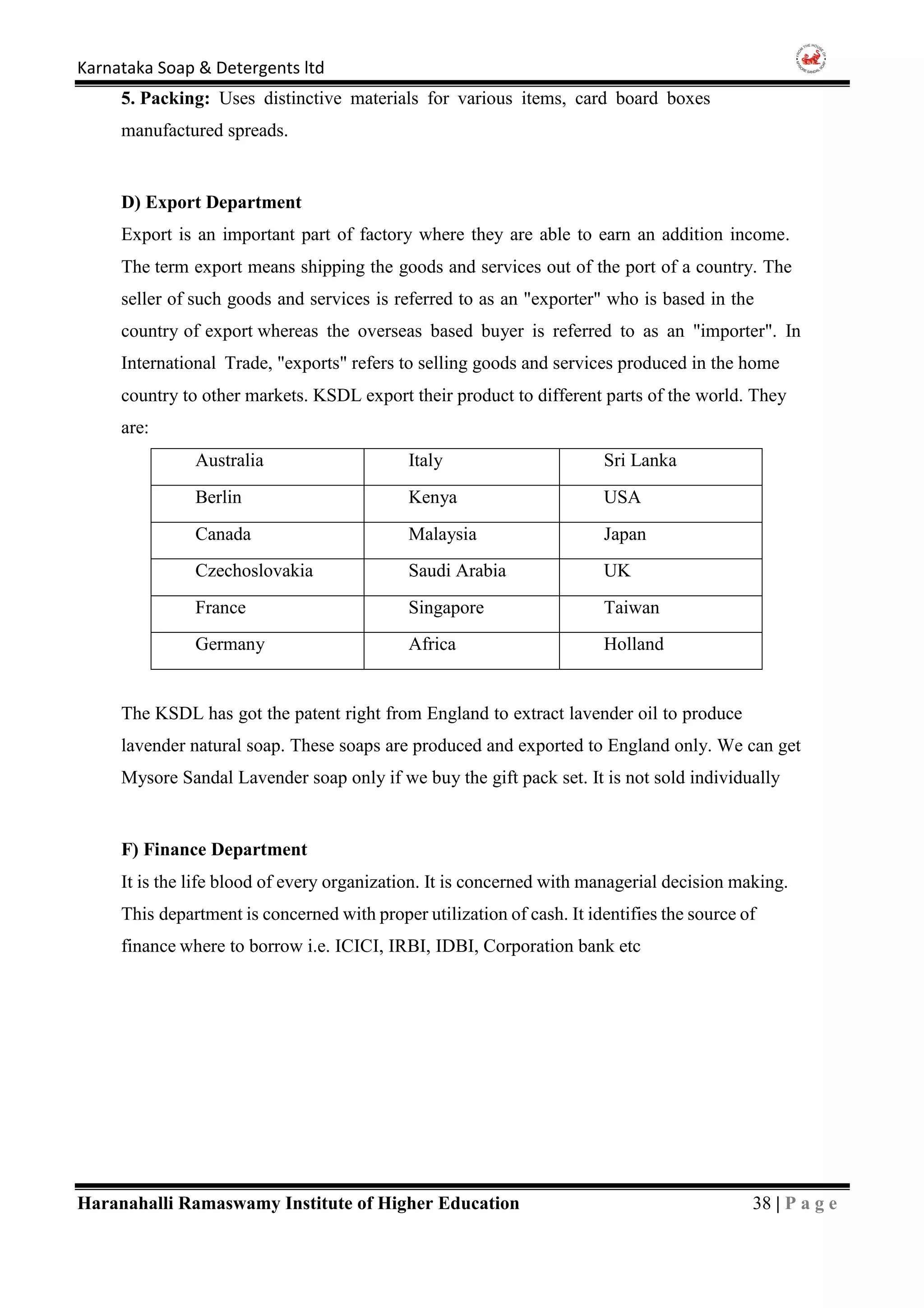 Karnataka Soap And Detergents Ltd (Mysore sandal) 2018 PDF