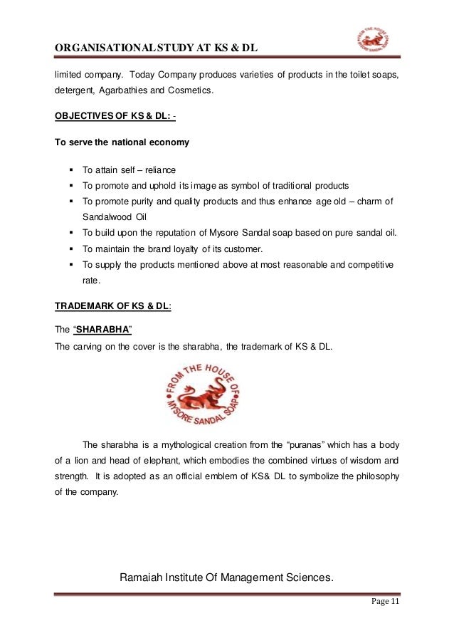 KARNATAKA SOAPS & DETERGENTS LIMITED (KS&DL) Internship report (manoj…