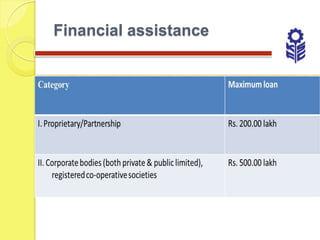 Financial assistance
 