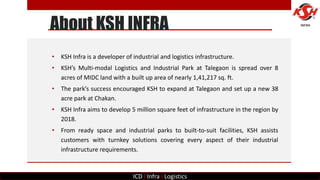 KSH Infra - Warehouses in Talegaon, Chakan, Pune | PPSX