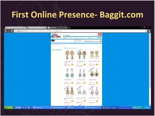 First Online Presence- Baggit.com 