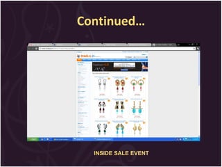 Continued… INSIDE SALE EVENT 