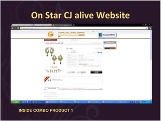 On Star CJ alive Website INSIDE COMBO PRODUCT 1 