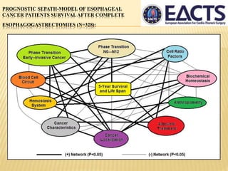 PROGNOSTIC SEPATH-MODEL OF ESOPHAGEAL
CANCER PATIENTS SURVIVALAFTER COMPLETE
ESOPHAGOGASTRECTOMIES (N=328):
 