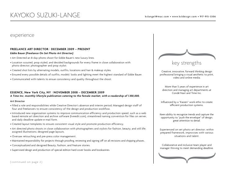 freelance graphic designer resume