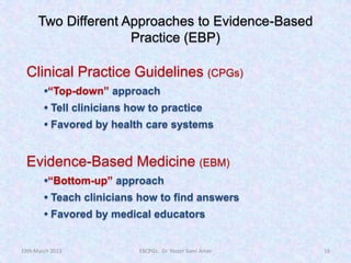EVIDENCE-BASED CLINICAL PRACTICE GUIDELINES for the Staff of NICU of ...