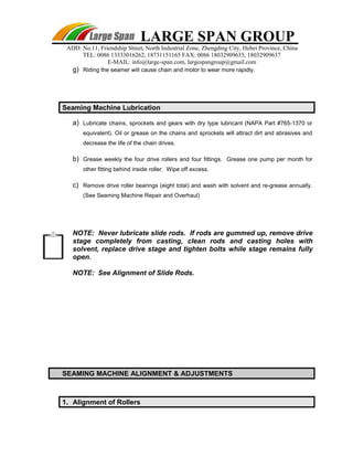 K span seamer | PDF