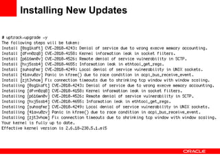 Installing New Updates 