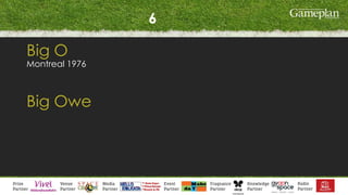 6
Big O
Montreal 1976
Big Owe
 