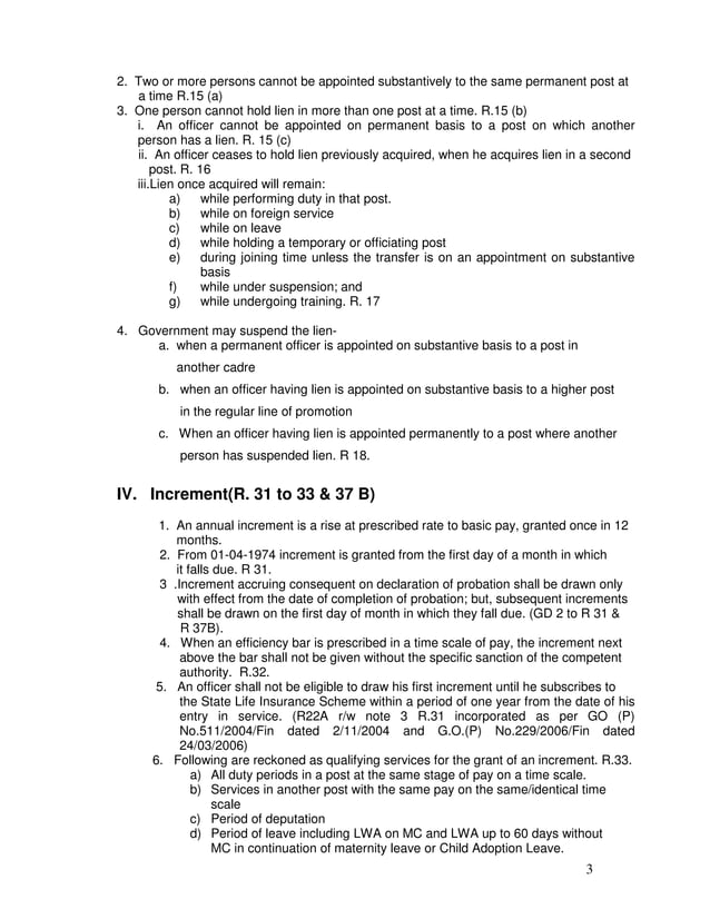 Kerala Service RulesPart 1