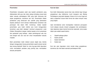 Kssm asas sains komputer tingkatan 1 (1)~huraian sukatan