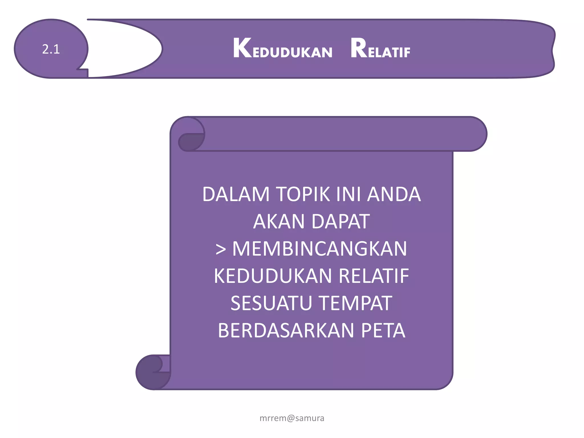 Kssm Geo Tingkatan 1 Kedudukan Pptx