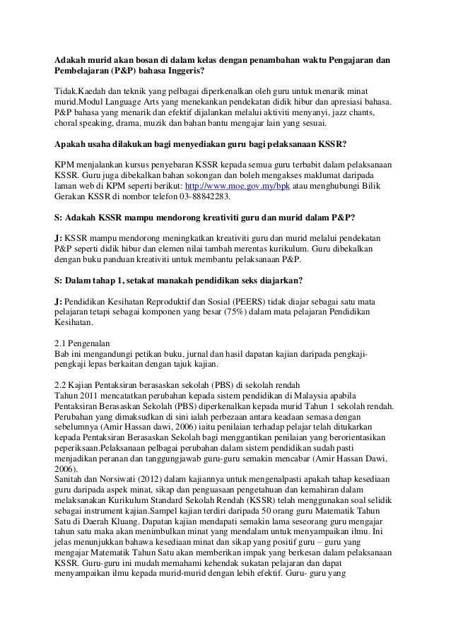 Laporan Kssr Tahun5 Pdf