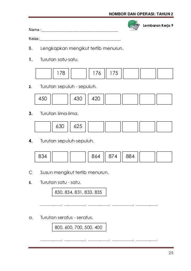 Modul P&P matematik nombor dan operasii