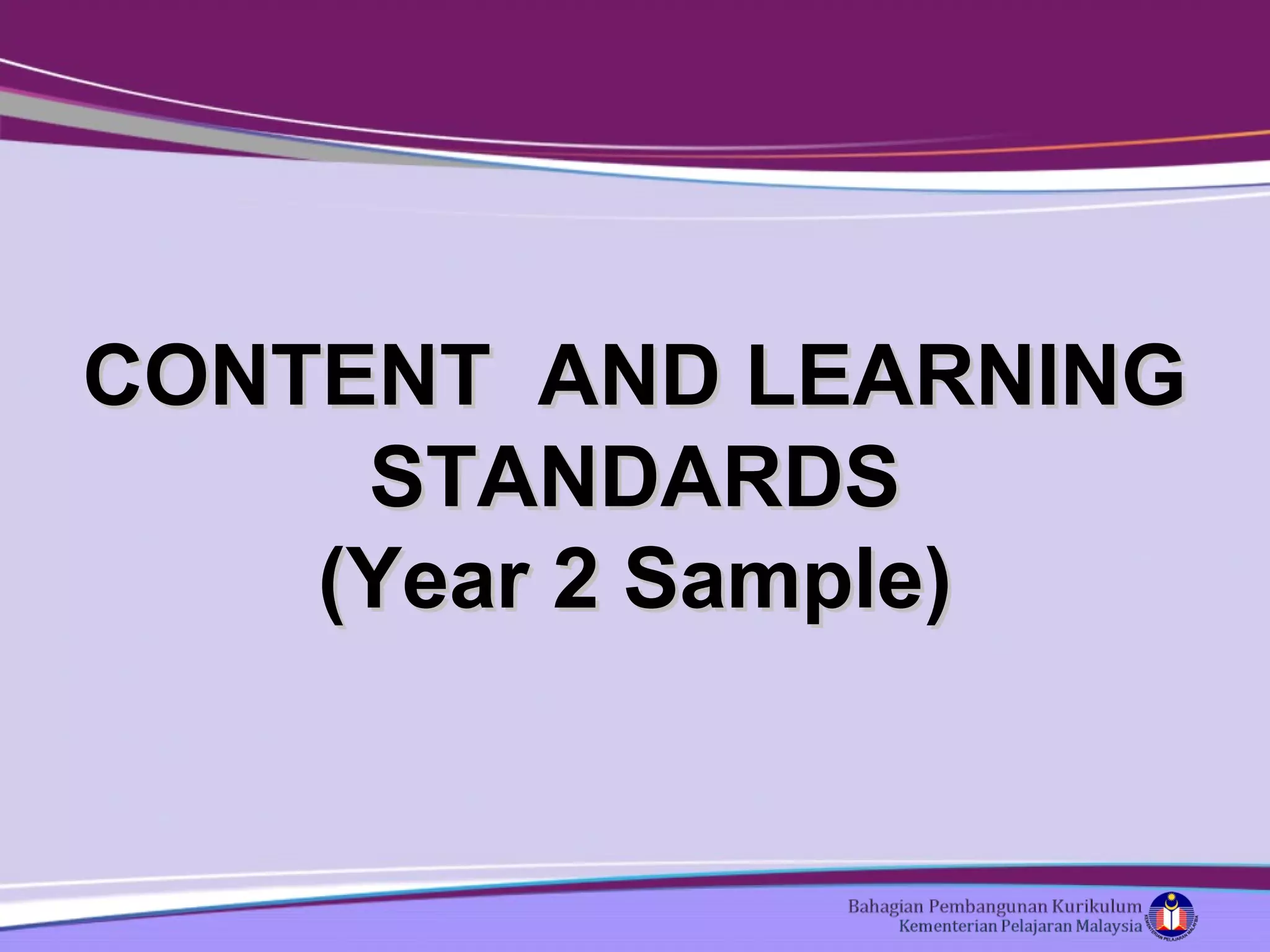 Kssr English Year 2 overview PPT